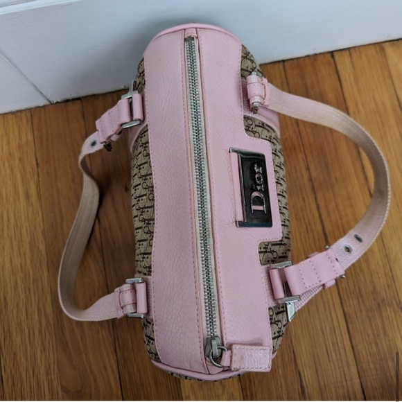 Baby pink Christian Dior Trotter Hand bag - Picture 12 of 16